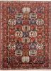 aalam red and orange wool hand knotted Rug - HeadShot aalam red and orange wool hand knotted Rug - HeadShot