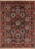 aalam red and orange wool hand knotted Rug - HeadShot aalam red and orange wool hand knotted Rug - HeadShot