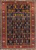 aalam blue wool hand knotted Rug - HeadShot aalam blue wool hand knotted Rug - HeadShot