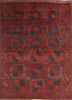 kiaan red and orange wool hand knotted Rug - HeadShot