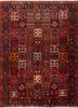 aalam red and orange wool hand knotted Rug - HeadShot aalam red and orange wool hand knotted Rug - HeadShot
