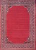 aalam pink and purple wool hand knotted Rug - HeadShot aalam pink and purple wool hand knotted Rug - HeadShot