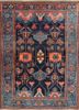 aalam blue wool hand knotted Rug - HeadShot aalam blue wool hand knotted Rug - HeadShot