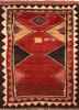 nuray red and orange wool hand knotted Rug - HeadShot nuray red and orange wool hand knotted Rug - HeadShot