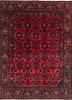 aalam pink and purple wool hand knotted Rug - HeadShot aalam pink and purple wool hand knotted Rug - HeadShot