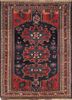 aalam blue wool hand knotted Rug - HeadShot aalam blue wool hand knotted Rug - HeadShot