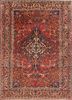 aalam red and orange wool hand knotted Rug - HeadShot aalam red and orange wool hand knotted Rug - HeadShot