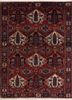 aalam red and orange wool hand knotted Rug - HeadShot aalam red and orange wool hand knotted Rug - HeadShot