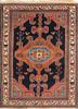 aalam blue wool hand knotted Rug - HeadShot aalam blue wool hand knotted Rug - HeadShot