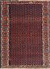 aalam blue wool hand knotted Rug - HeadShot