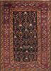 aalam blue wool hand knotted Rug - HeadShot aalam blue wool hand knotted Rug - HeadShot