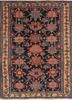 aalam blue wool hand knotted Rug - HeadShot aalam blue wool hand knotted Rug - HeadShot
