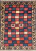 nuray pink and purple wool hand knotted Rug - HeadShot