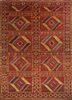 kiaan red and orange wool hand knotted Rug - HeadShot kiaan red and orange wool hand knotted Rug - HeadShot