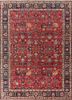 aalam red and orange wool hand knotted Rug - HeadShot aalam red and orange wool hand knotted Rug - HeadShot