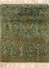 zuri blue wool hand knotted Rug - HeadShot