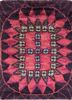 zuri pink and purple wool hand knotted Rug - HeadShot