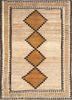 kiaan beige and brown wool hand knotted Rug - HeadShot kiaan beige and brown wool hand knotted Rug - HeadShot