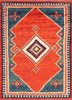 nuray pink and purple wool hand knotted Rug - HeadShot