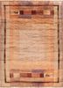 zuri red and orange wool hand knotted Rug - HeadShot