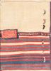 aalam red and orange wool hand knotted Rug - HeadShot