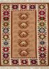 nayaab beige and brown wool flat weaves Rug - HeadShot nayaab beige and brown wool flat weaves Rug - HeadShot