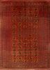 kiaan red and orange wool hand knotted Rug - HeadShot kiaan red and orange wool hand knotted Rug - HeadShot