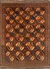 kiaan red and orange wool hand knotted Rug - HeadShot kiaan red and orange wool hand knotted Rug - HeadShot