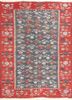 nayaab blue wool flat weaves Rug - HeadShot nayaab blue wool flat weaves Rug - HeadShot