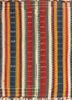 nayaab red and orange wool flat weaves Rug - HeadShot