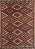 nayaab red and orange wool flat weaves Rug - HeadShot nayaab red and orange wool flat weaves Rug - HeadShot