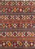 nayaab red and orange wool flat weaves Rug - HeadShot