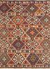 nayaab red and orange wool flat weaves Rug - HeadShot nayaab red and orange wool flat weaves Rug - HeadShot