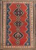 nayaab red and orange wool flat weaves Rug - HeadShot nayaab red and orange wool flat weaves Rug - HeadShot