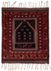 aalam red and orange wool flat weaves Rug - HeadShot
