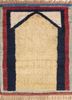 zuri blue wool hand knotted Rug - HeadShot