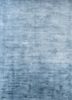 basis blue viscose hand loom Rug - HeadShot