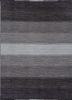 tesoro grey and black wool hand loom Rug - HeadShot tesoro grey and black wool hand loom Rug - HeadShot