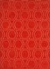 tesoro red and orange wool hand loom Rug - HeadShot