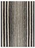 hula grey and black jute and hemp hand knotted Rug - HeadShot