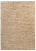 hula beige and brown jute and hemp hand knotted Rug - HeadShot