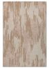 aprezo beige and brown polyester hand knotted Rug - HeadShot