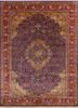 gulmarg pink and purple silk hand knotted Rug - HeadShot gulmarg pink and purple silk hand knotted Rug - HeadShot