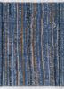hula blue jute and hemp hand knotted Rug - HeadShot