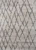 zuri grey and black wool hand knotted Rug - HeadShot