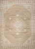 thyme beige and brown wool hand knotted Rug - HeadShot thyme beige and brown wool hand knotted Rug - HeadShot