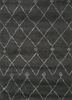 grey and black grey and black wool hand knotted Rug