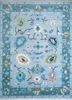 cyanna blue wool hand knotted Rug - HeadShot cyanna blue wool hand knotted Rug - HeadShot