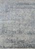 far east blue wool hand knotted Rug - HeadShot