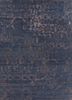 pansy blue wool and viscose hand knotted Rug - HeadShot